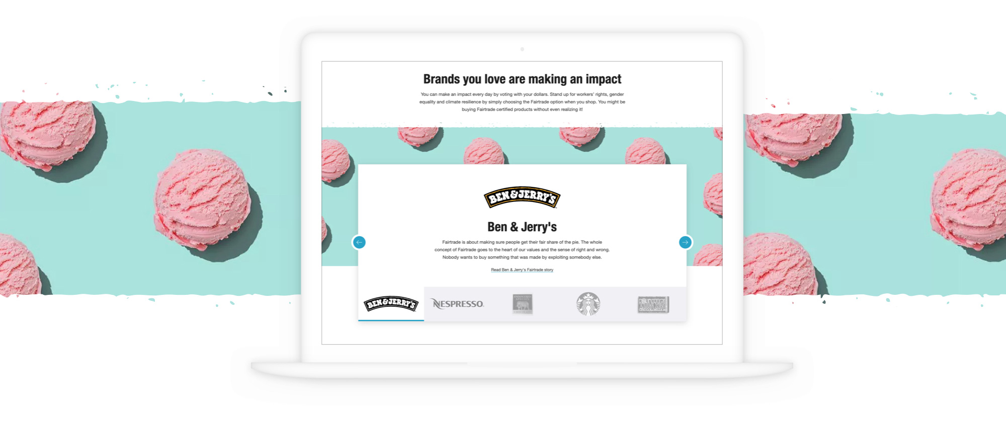 Ben & Jerry's banner