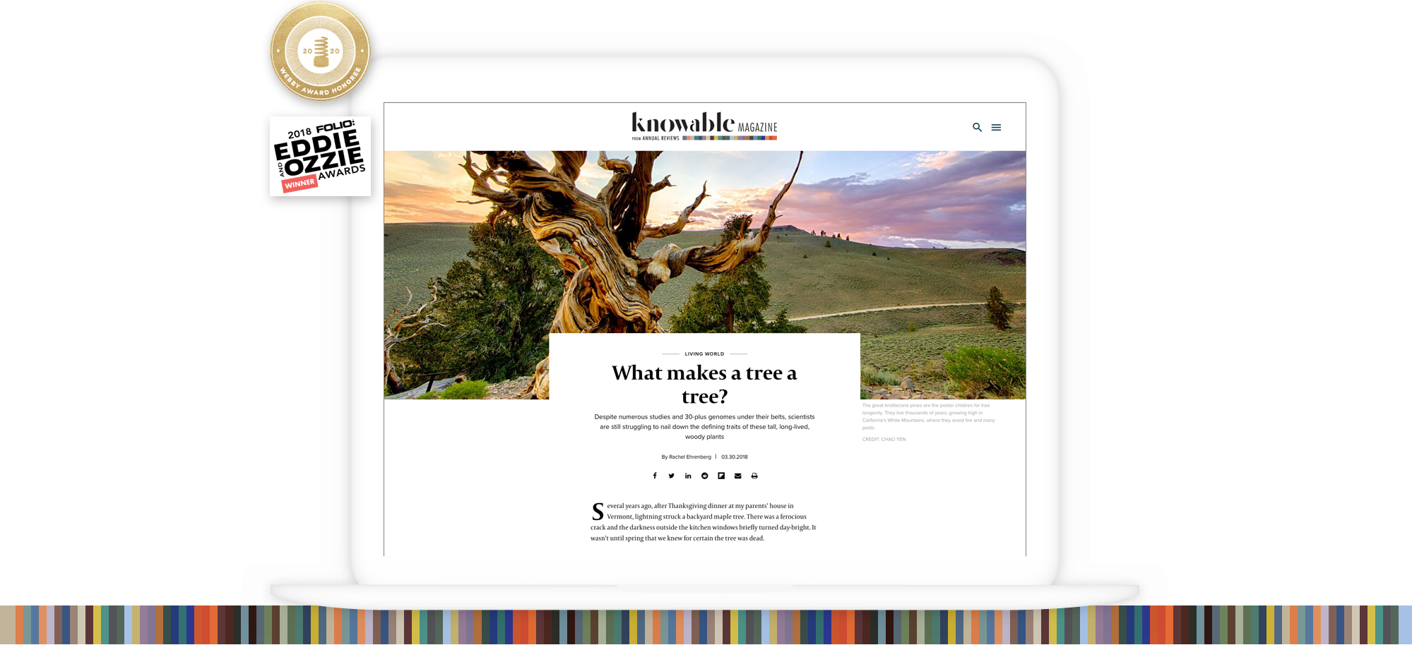 Knowable Magazine Webby Nominee and Ozzie Award winner