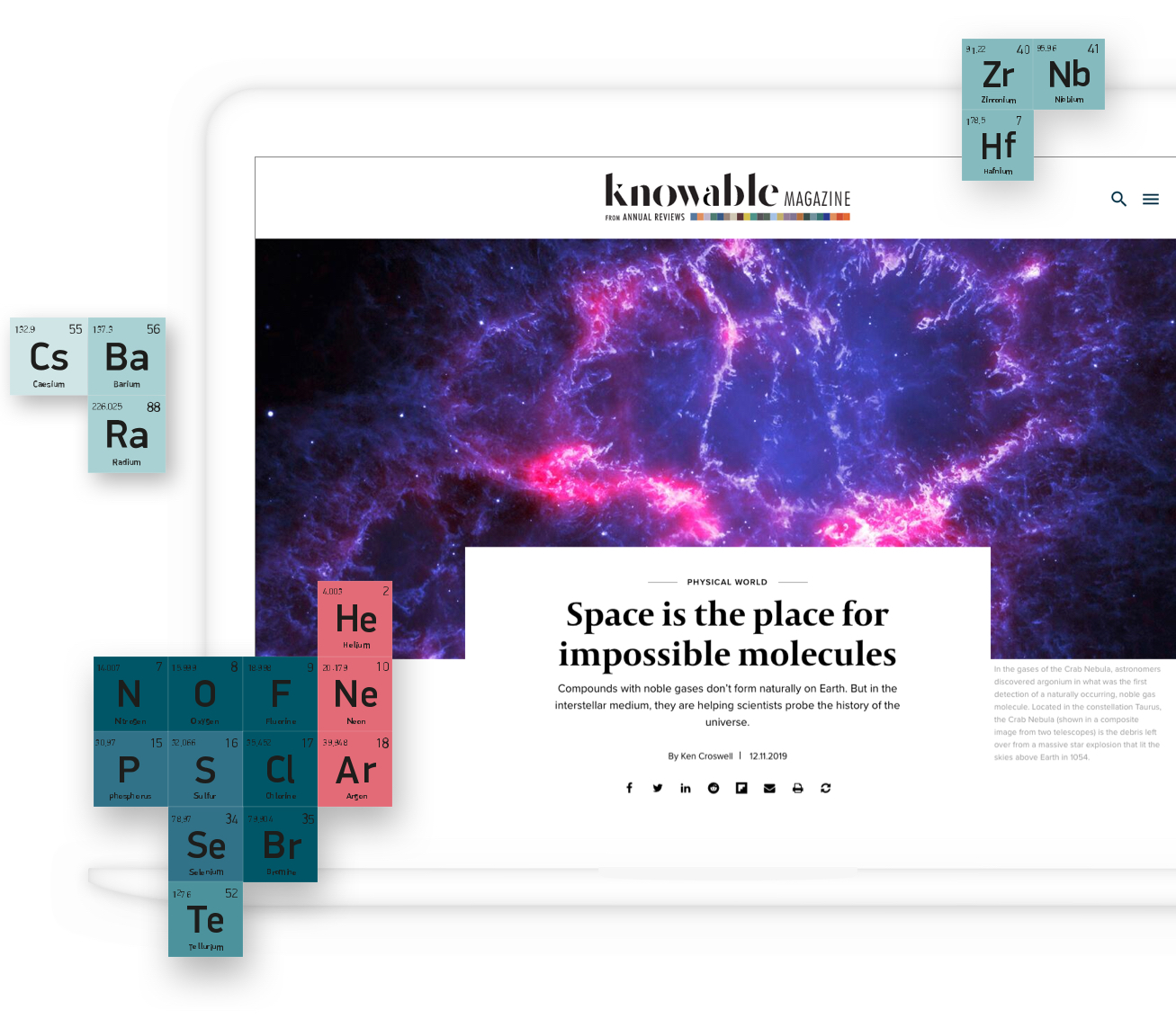 Knowable Magazine engaging design